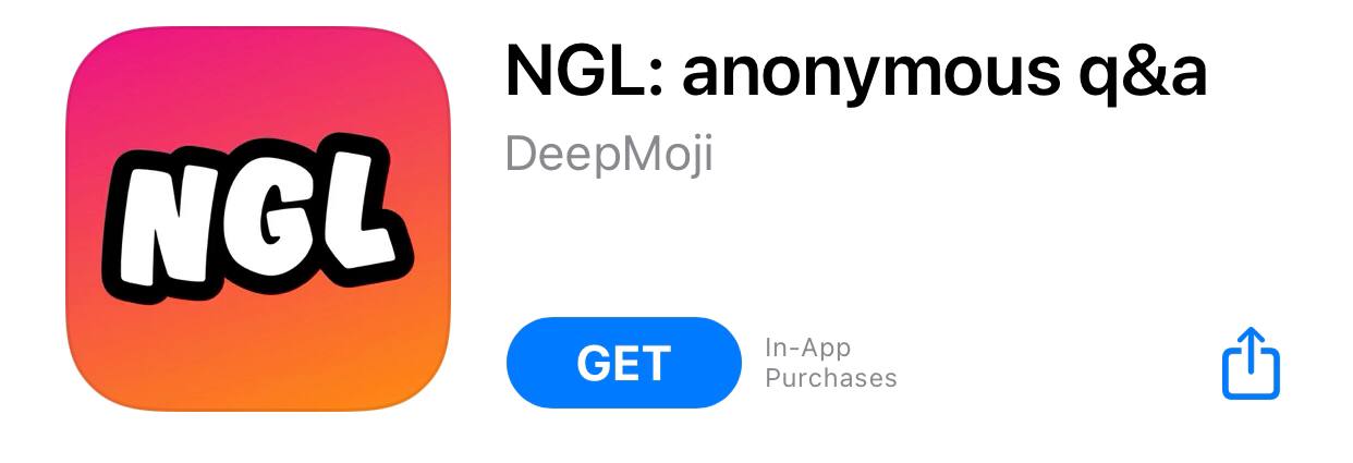 Imagen de NGL en la App Store