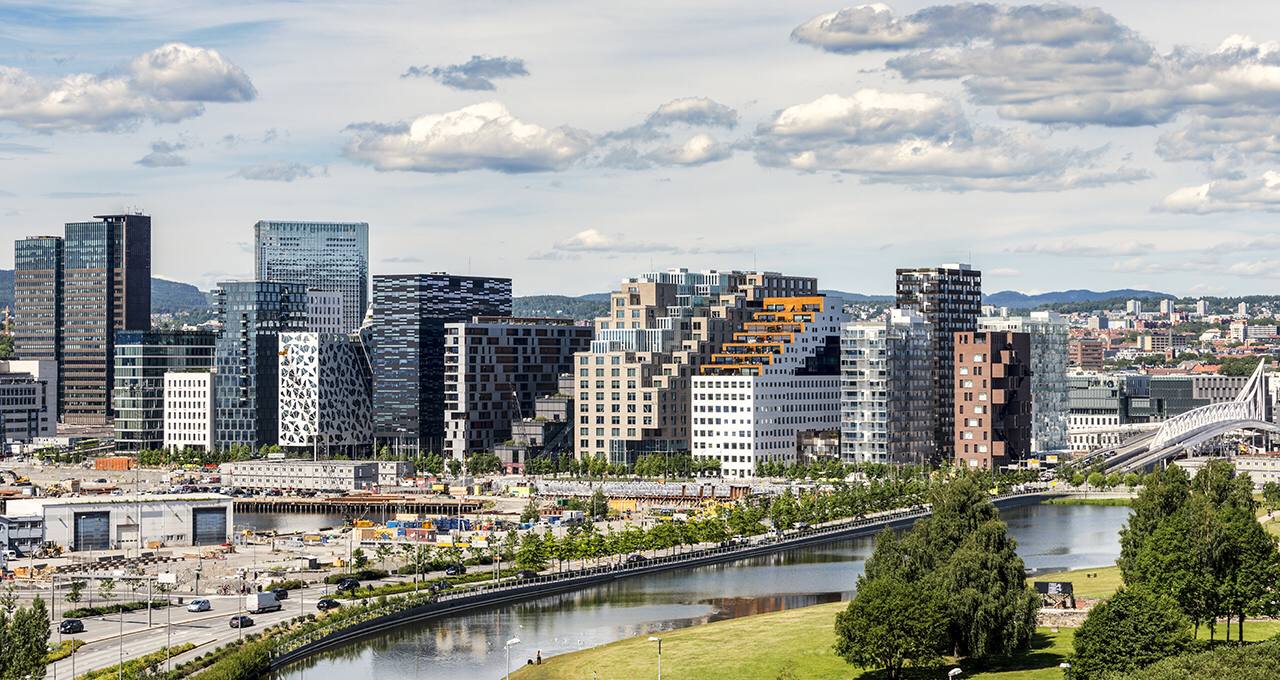 Edificios en Oslo, Noruega