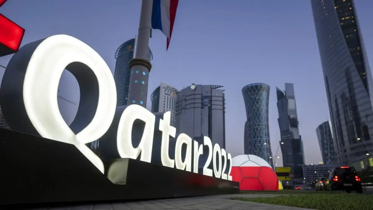 Logo de Qatar 2022.