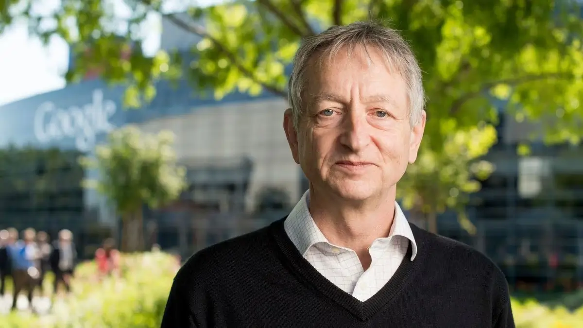 Geoffrey Hinton en las oficinas de Google