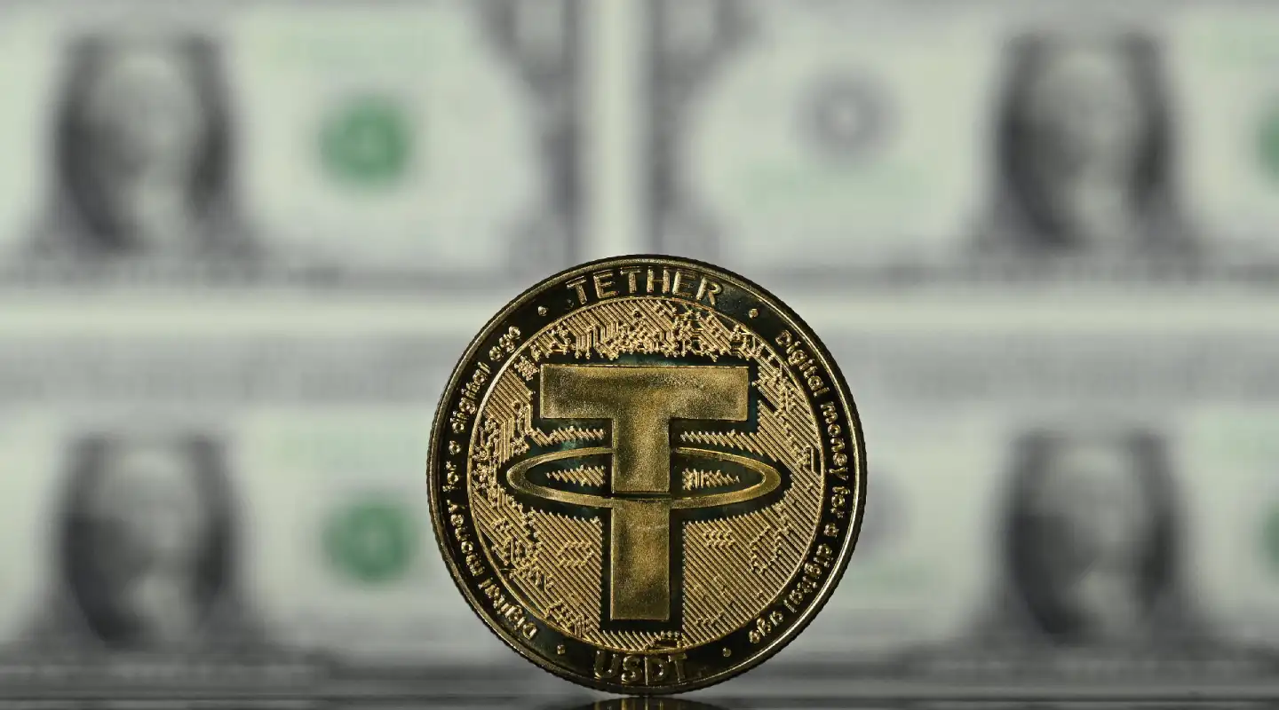 Moneda física de Tether.