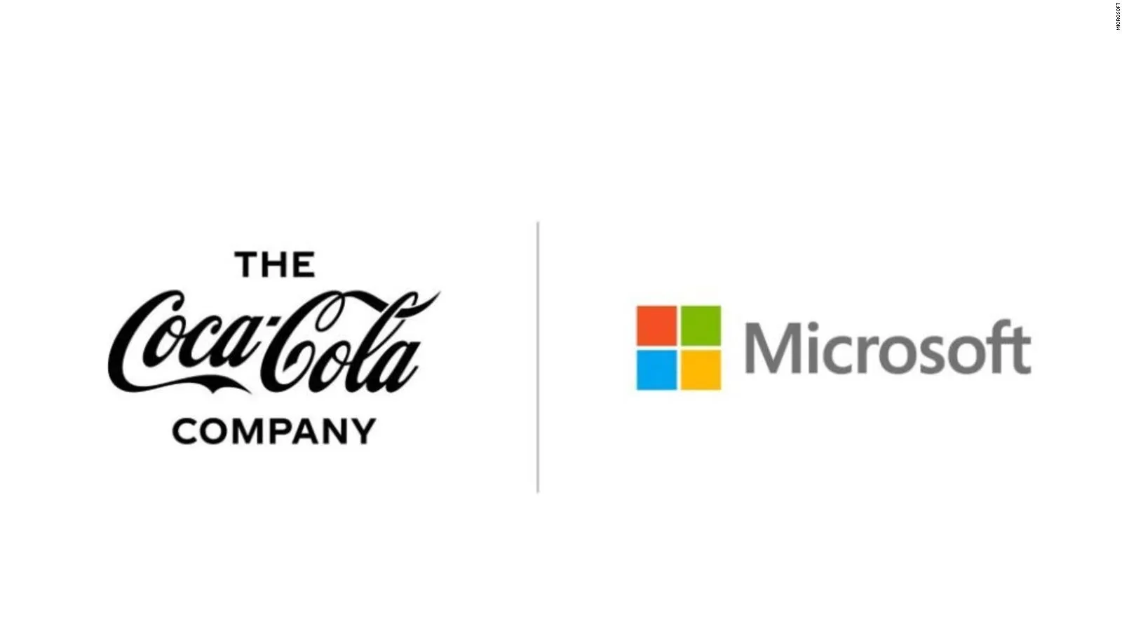 Logo de Coca-Cola Company y Microsoft