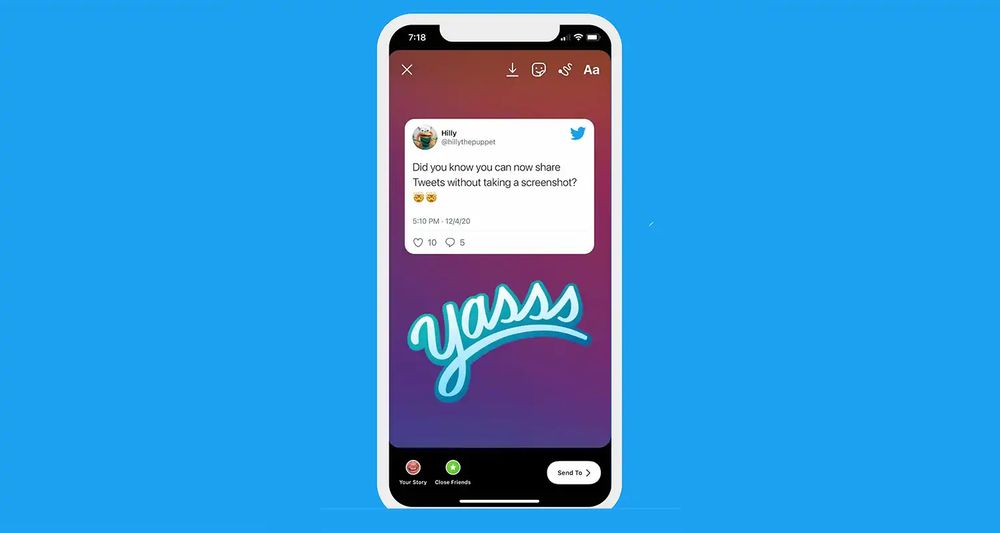 Ya puedes compartir tweets en Instagram Stories si tienes Android post image