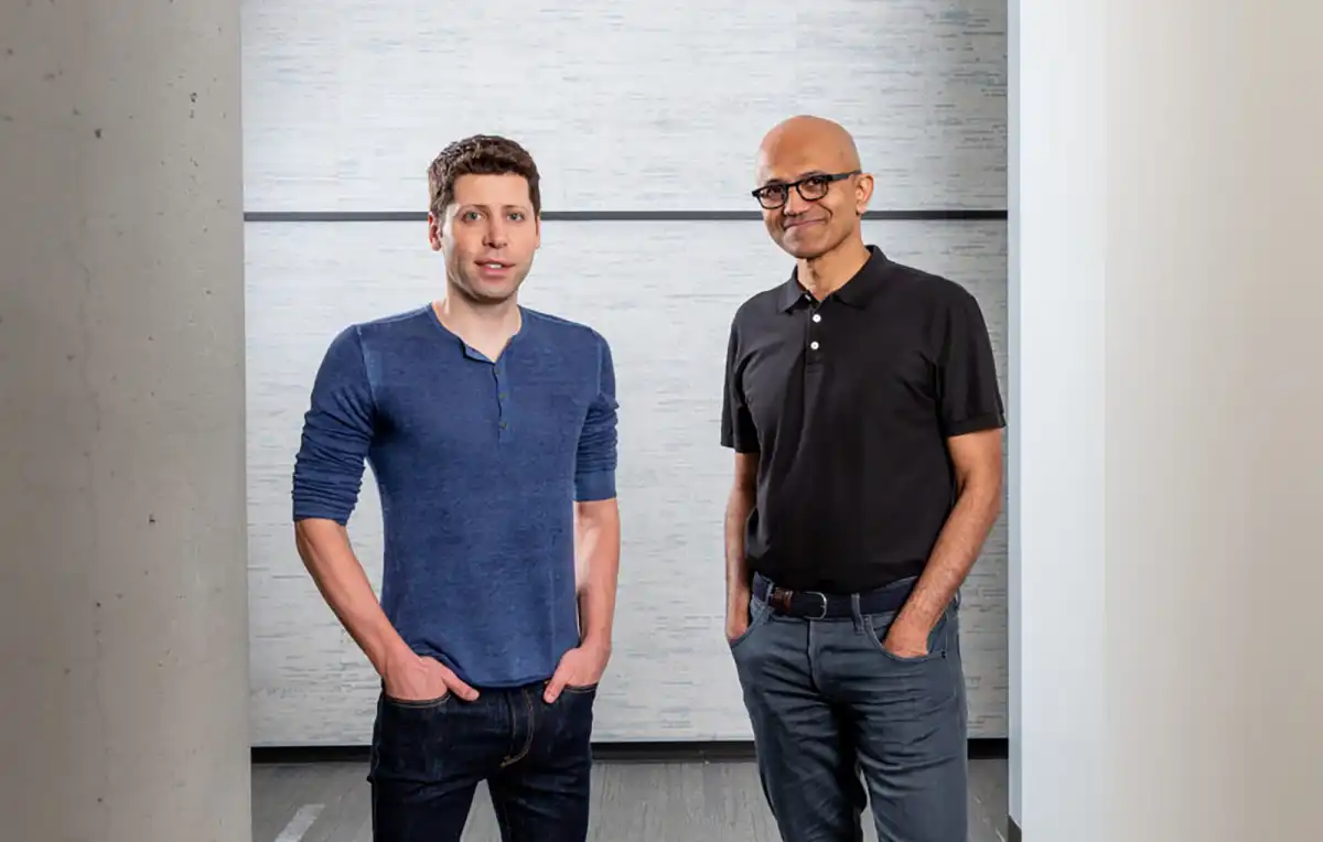 Sam Altman y Satya Nadella