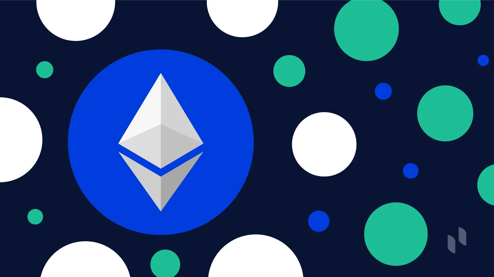 Ilustración con el isotipo de Ethereum.