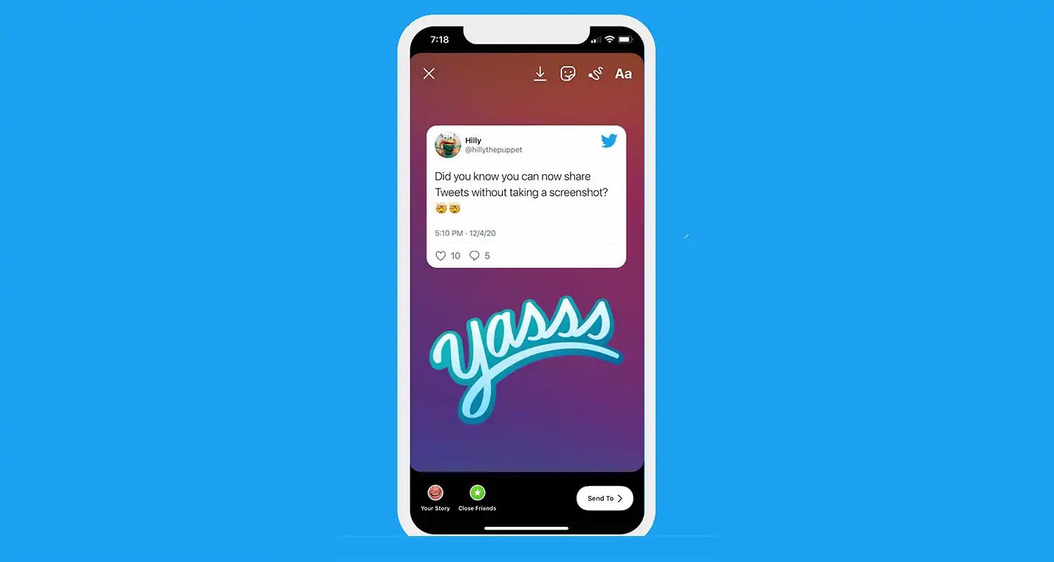 Ya puedes compartir tweets en Instagram Stories si tienes Android